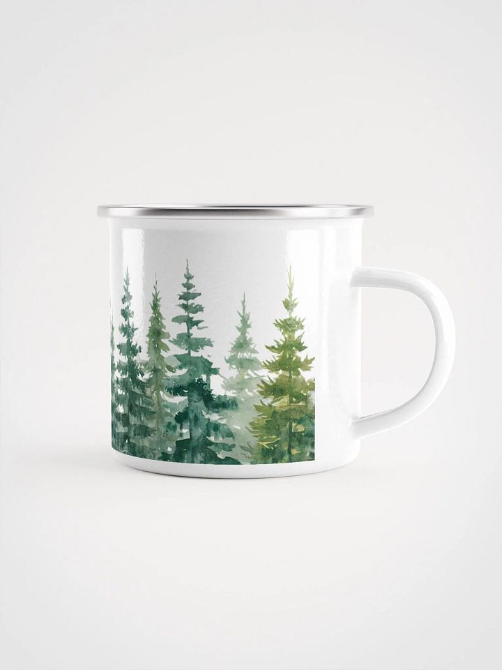 Watercolor Pine Trees Sunset Mug 12oz product image (1)