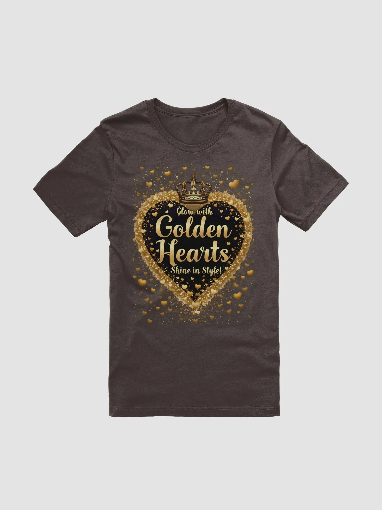 Black History Month Golden Hearts Shine in Style T-Shirt product image (3)
