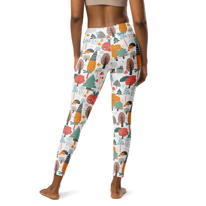 Whimsical Forest Scene High-Waist Leggings product image (2)
