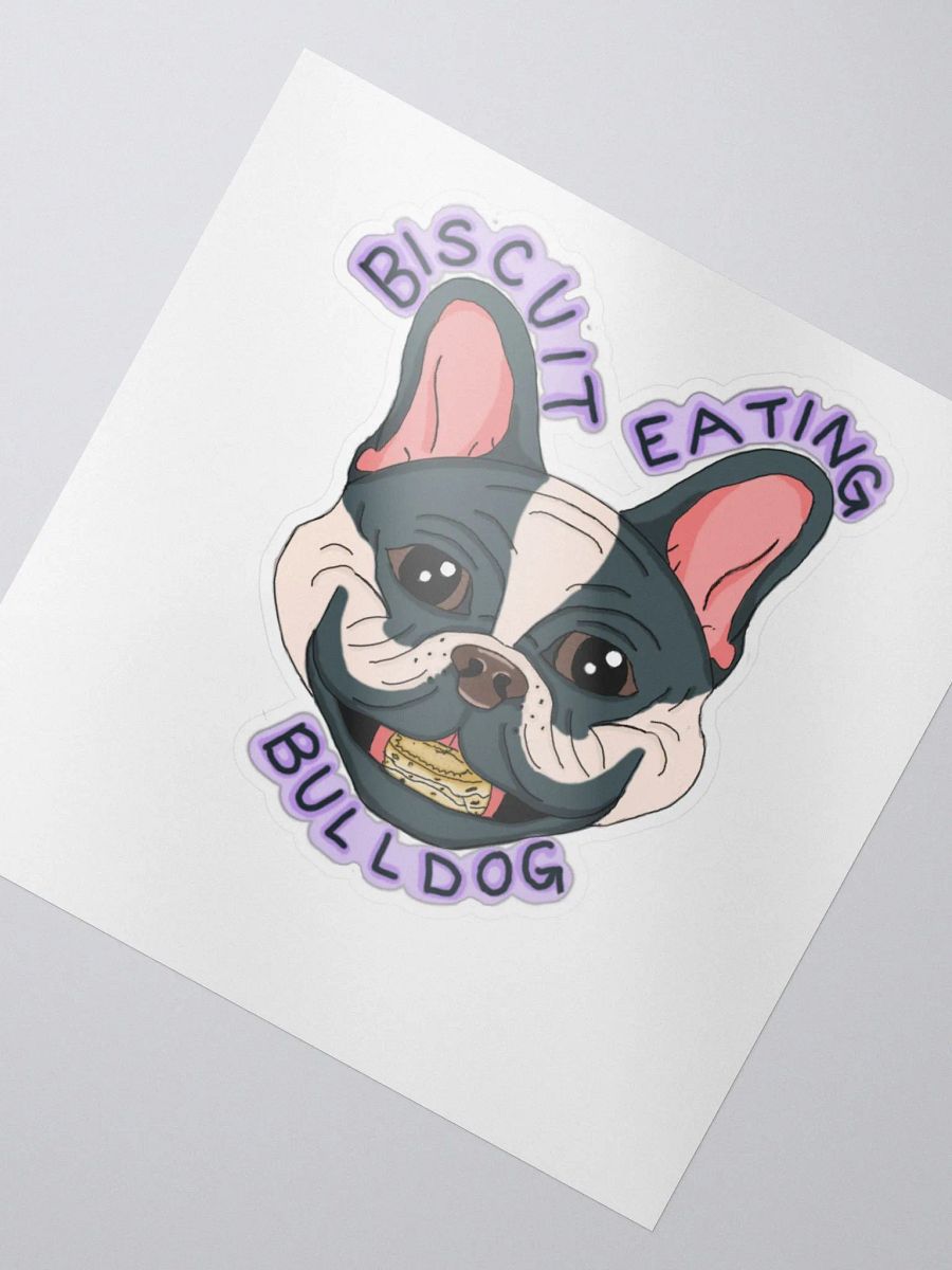 Biscuit Eating Bulldog! Sticker product image (2)