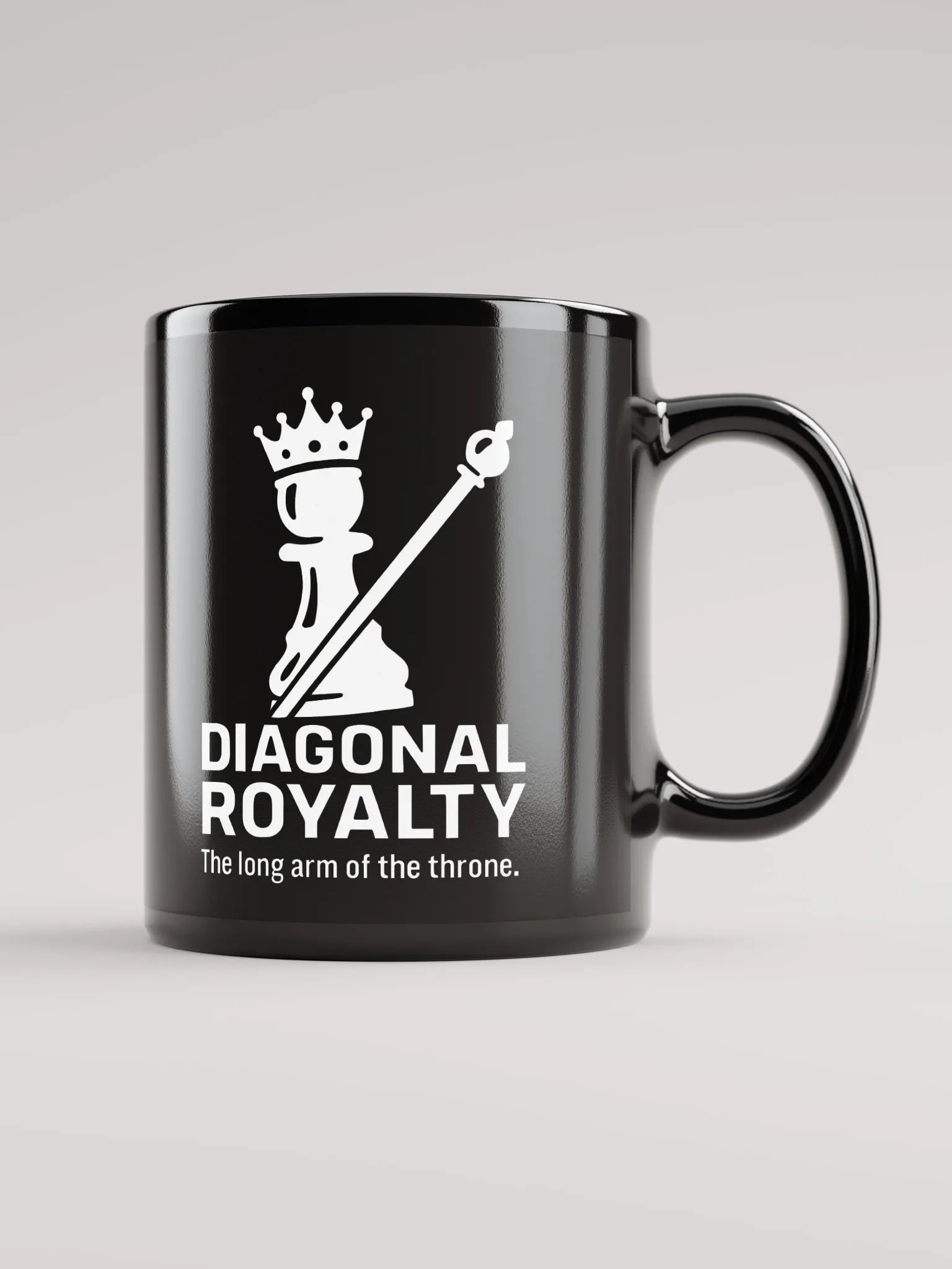 Diagonal Royalty - Black Glossy Mug product image (1)