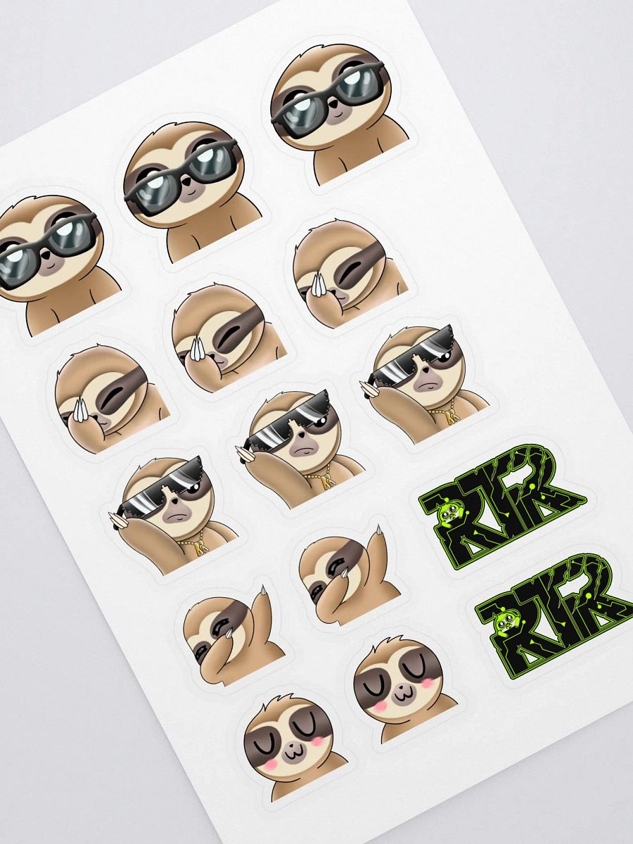 RTR Cool Sloth Sticker Sheet product image (1)