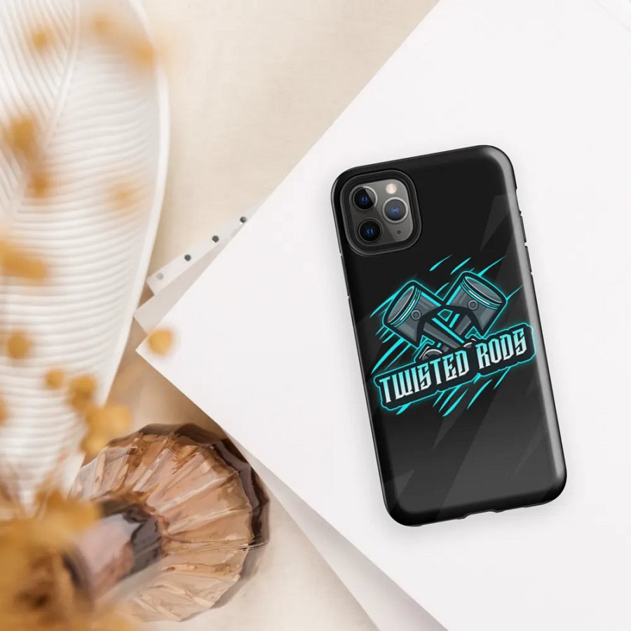 iPhone Twisted Rods Aqua Logo Case product image (70)