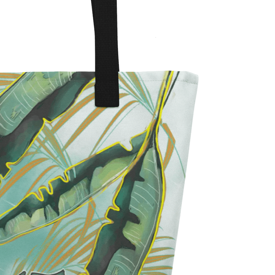 Leafy Paradise Print Tote | Tropical Tote product image (2)
