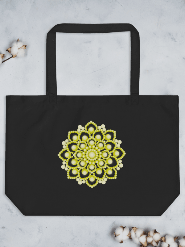 Yellow Flower Mandala Organic Cotton Tote product image (3)