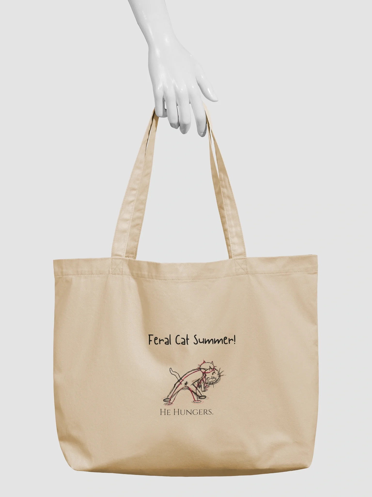 Feral Cat Summer Tote Bag product image (3)