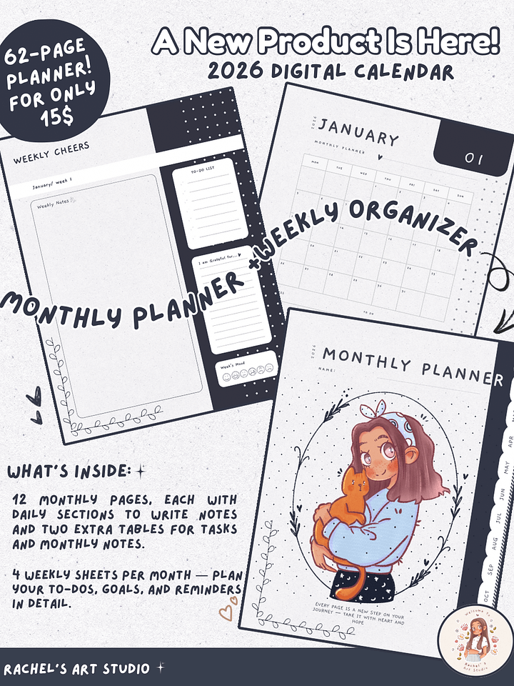 Cozy Moments Monthly Planner product image (1)