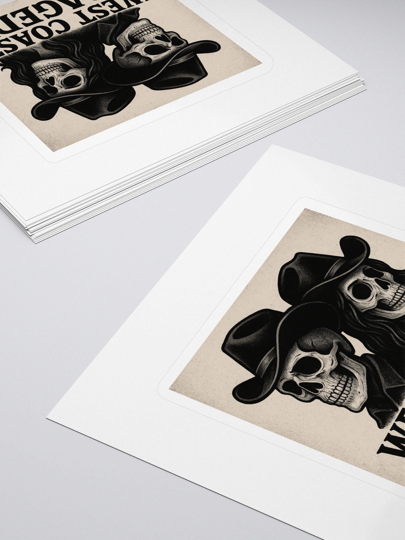 Vintage Western Skeleton Stickers product image (4)