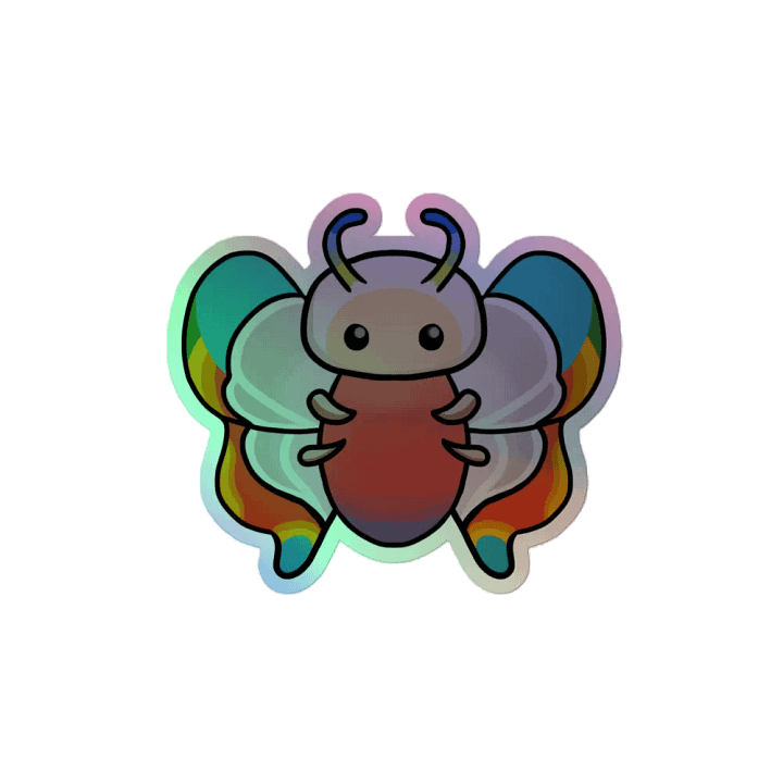 Rainbow-Tipped Butterfly - Holo Sticker product image (2)