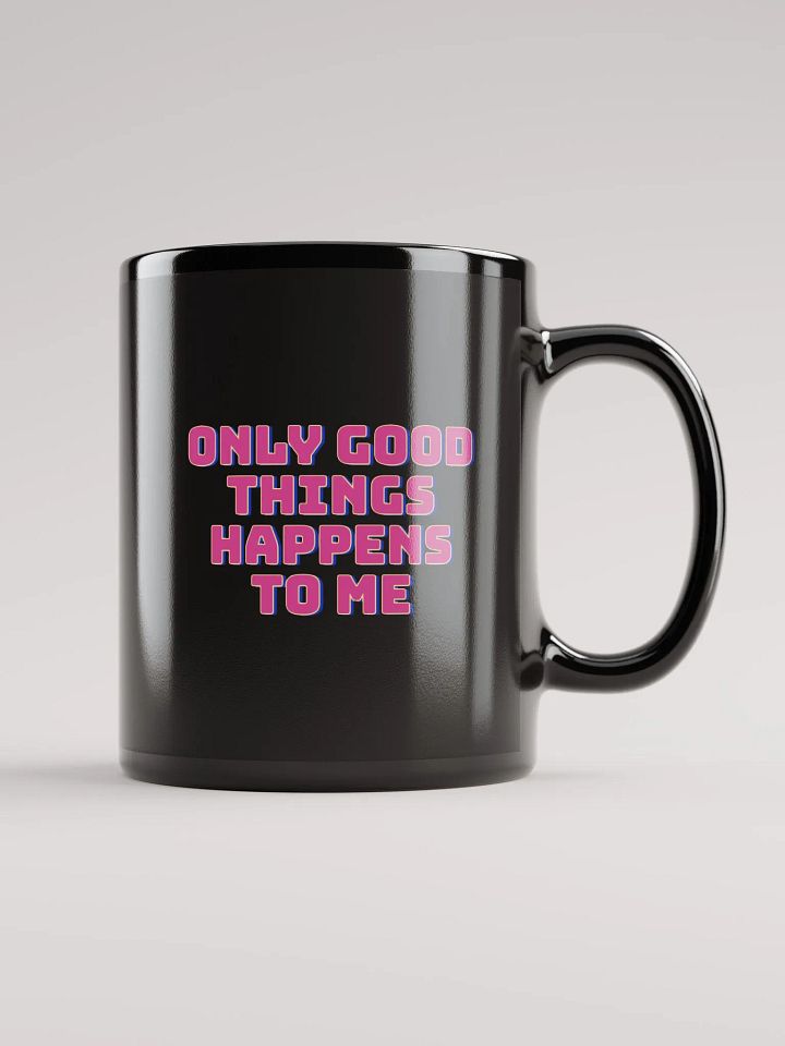 Good Things Manifestation Black Glossy Mug product image (1)