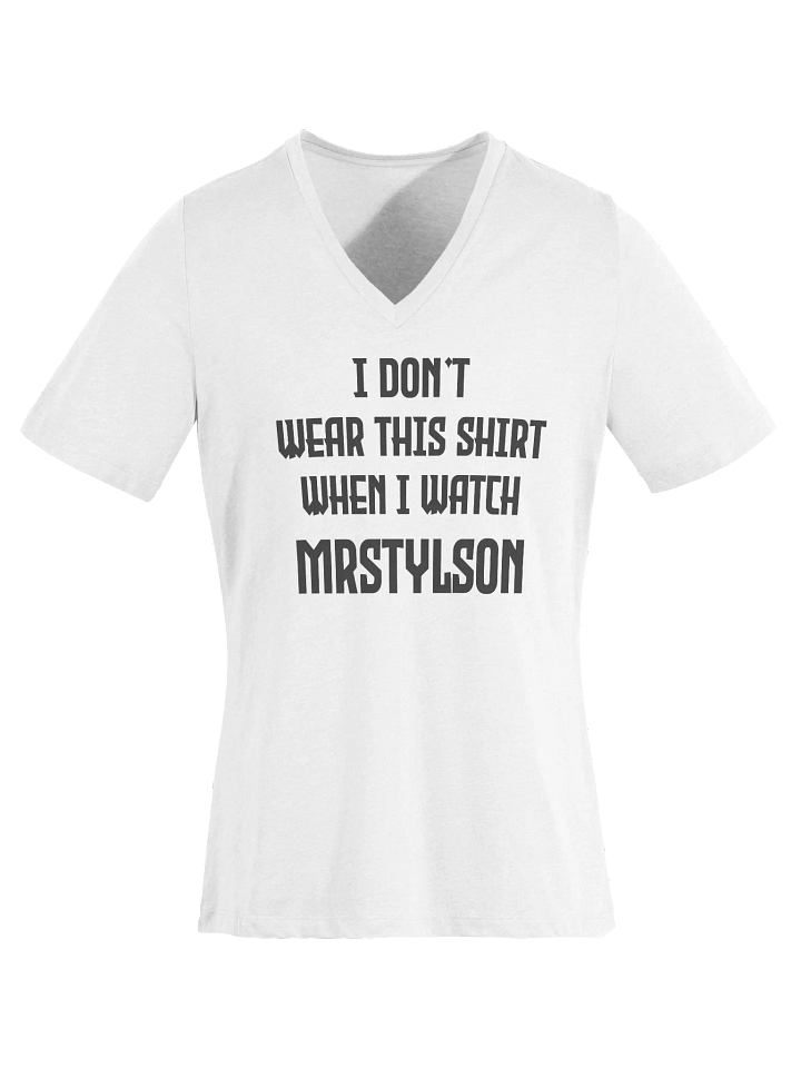 I Don't Wear This Women's V-Neck (Black Text) product image (11)