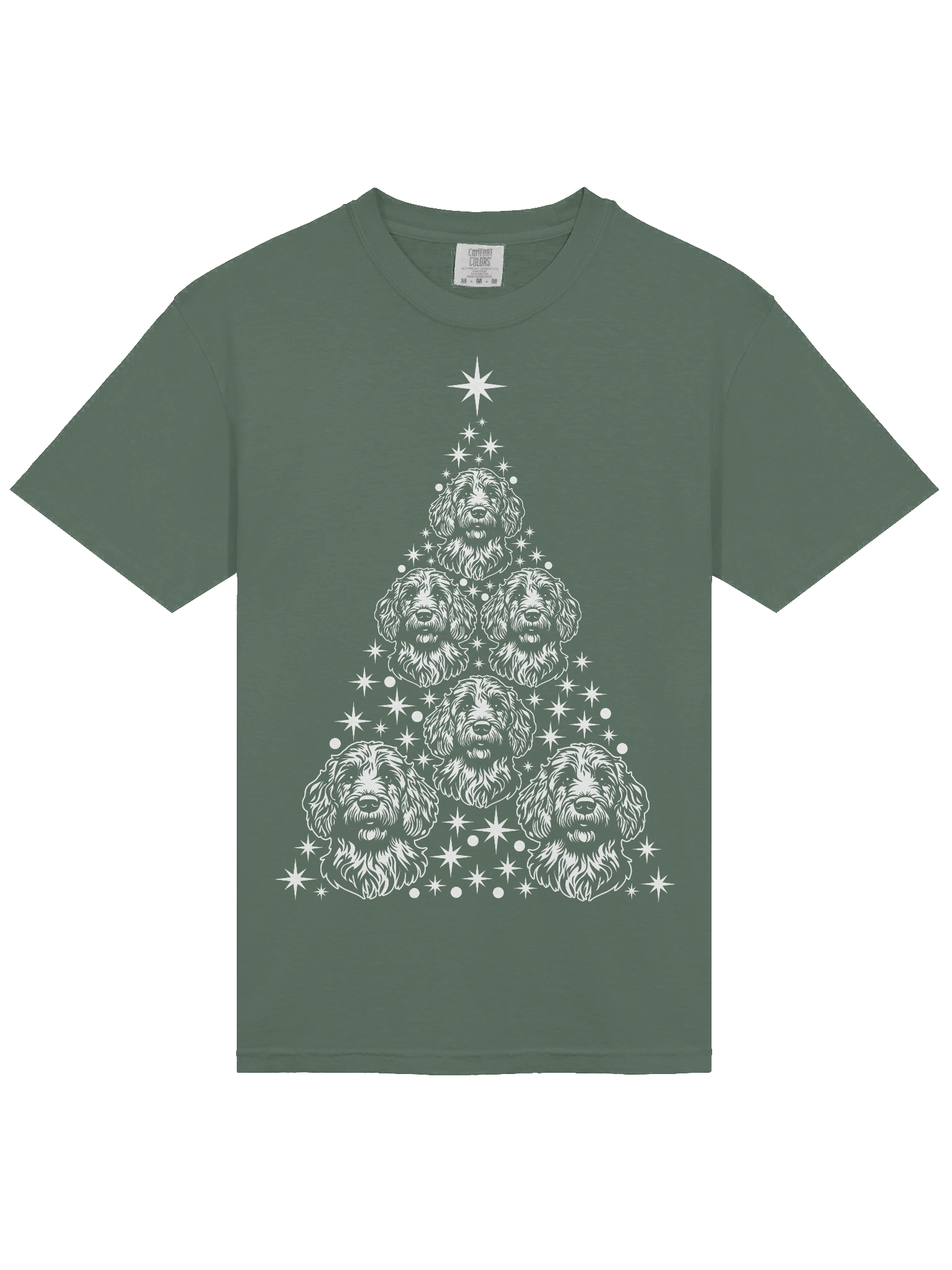 Labradoodle Christmas Tree T-Shirt product image (5)