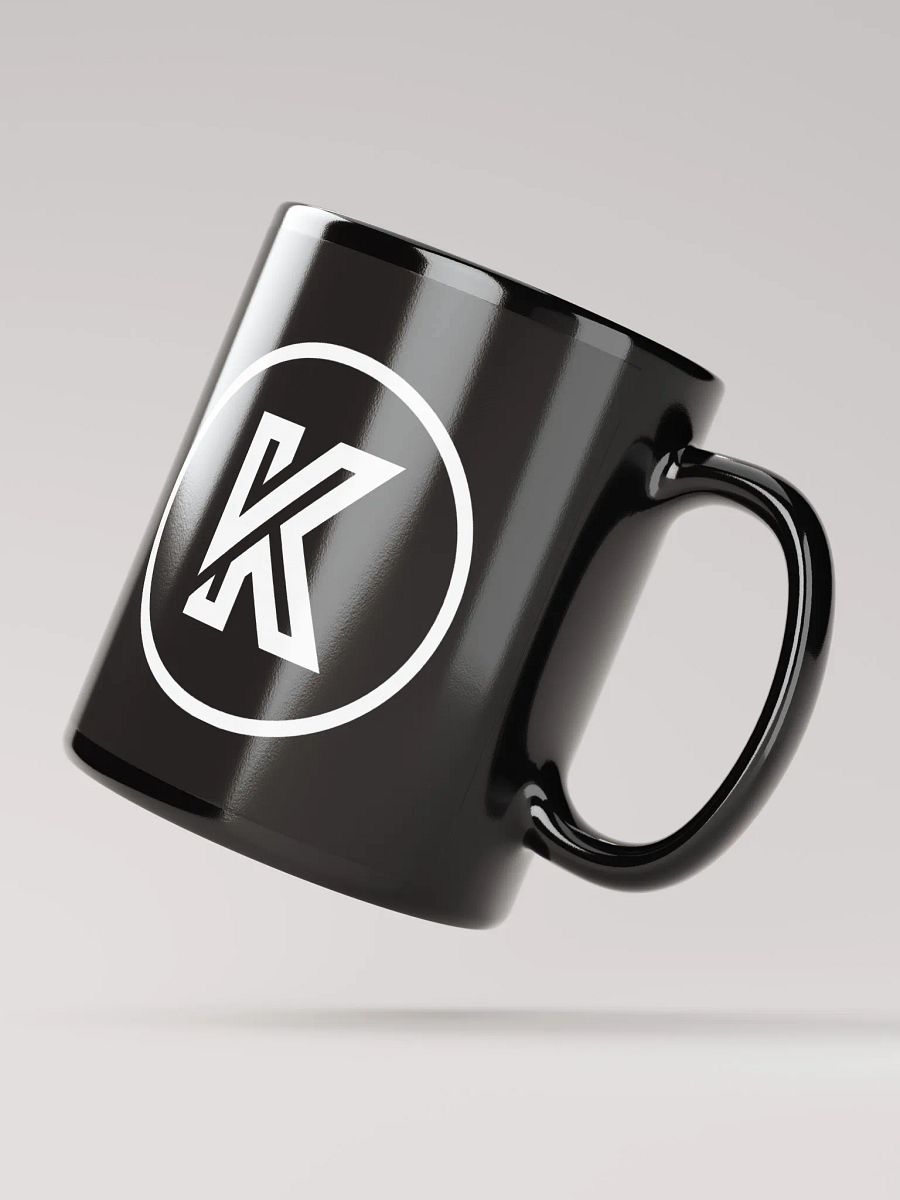 Black Glossy Mug with Logo product image (4)