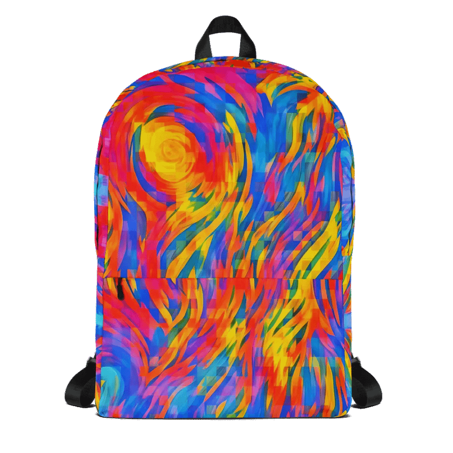 Digital Rainbow Pixels Flow - Backpack product image (3)