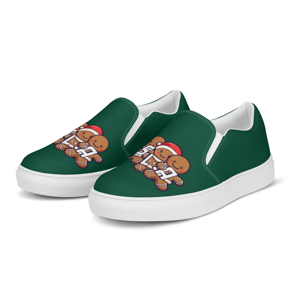 MSLA Holiday Gingerbread Women's Slip-On Canvas Shoes product image (2)