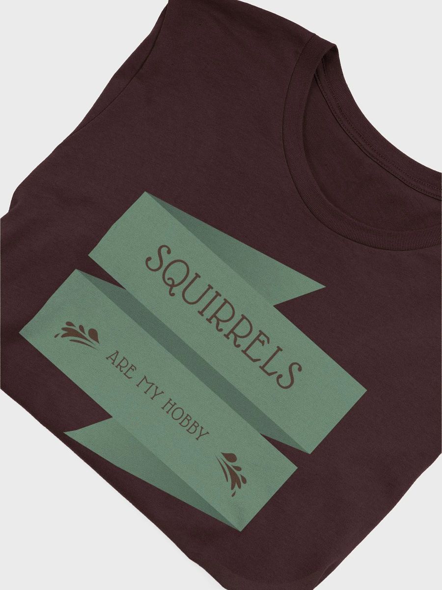Squirrels are my hobby, stylized supersoft tee product image (5)