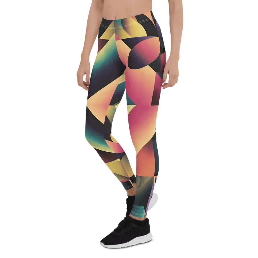 Abstract Lithographic Pattern Design leggings - V7 product image (8)