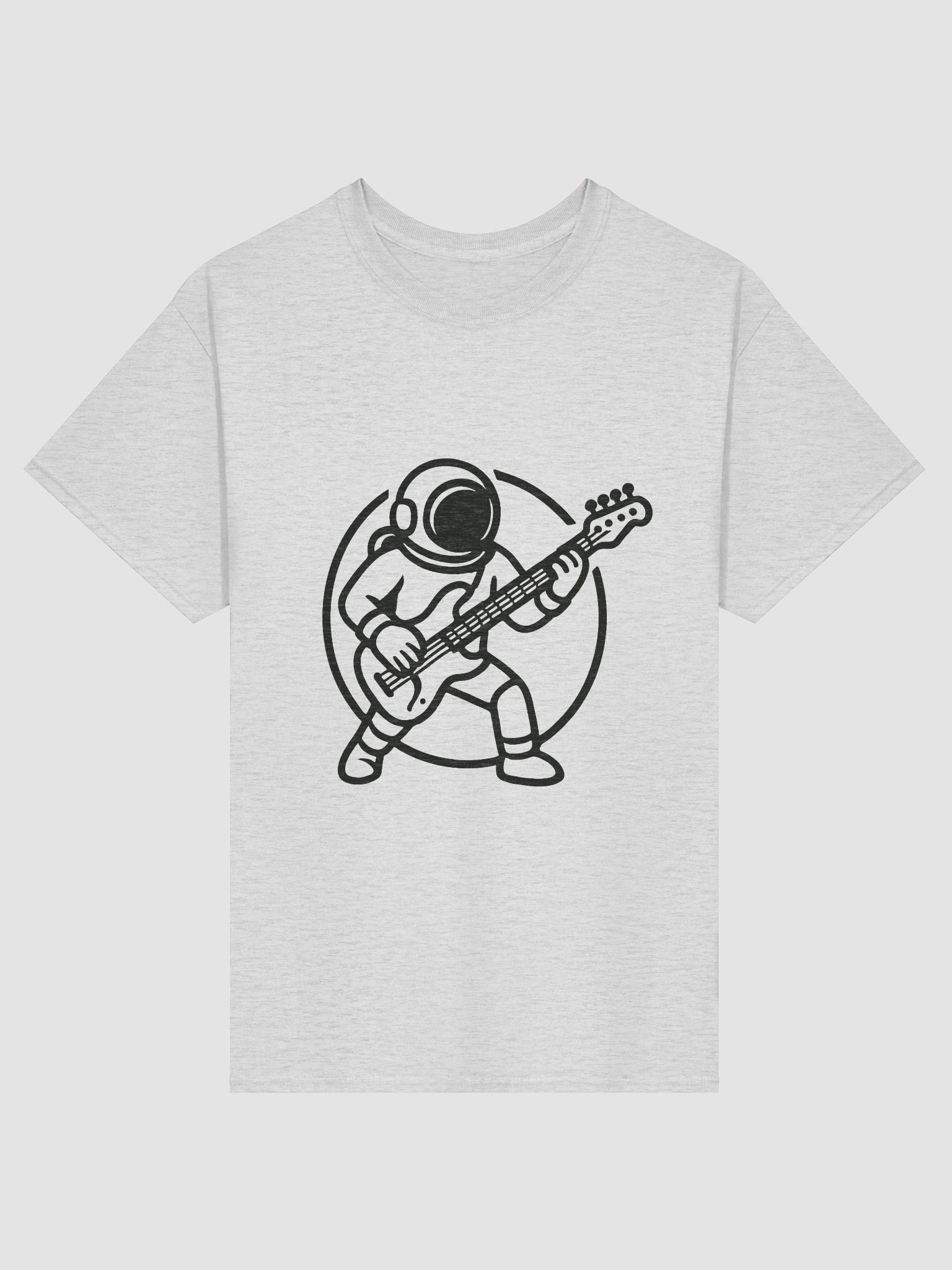 Holidays On Mars | Astronaut Bass Player T-shirt (light colours) product image (1)
