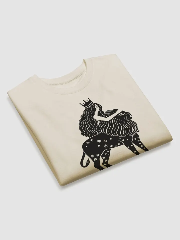 Midnight Comfort Premium Sweatshirt - Leo Zodiac Line Art | Stunning Lion Star Sign Artwork for Astrology Lovers product image (2)