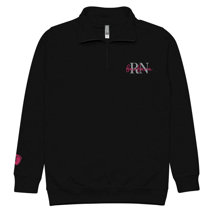 Personalized Embroidered Quarter Zip Sweatshirt (With Sleeve Element) product image (1)