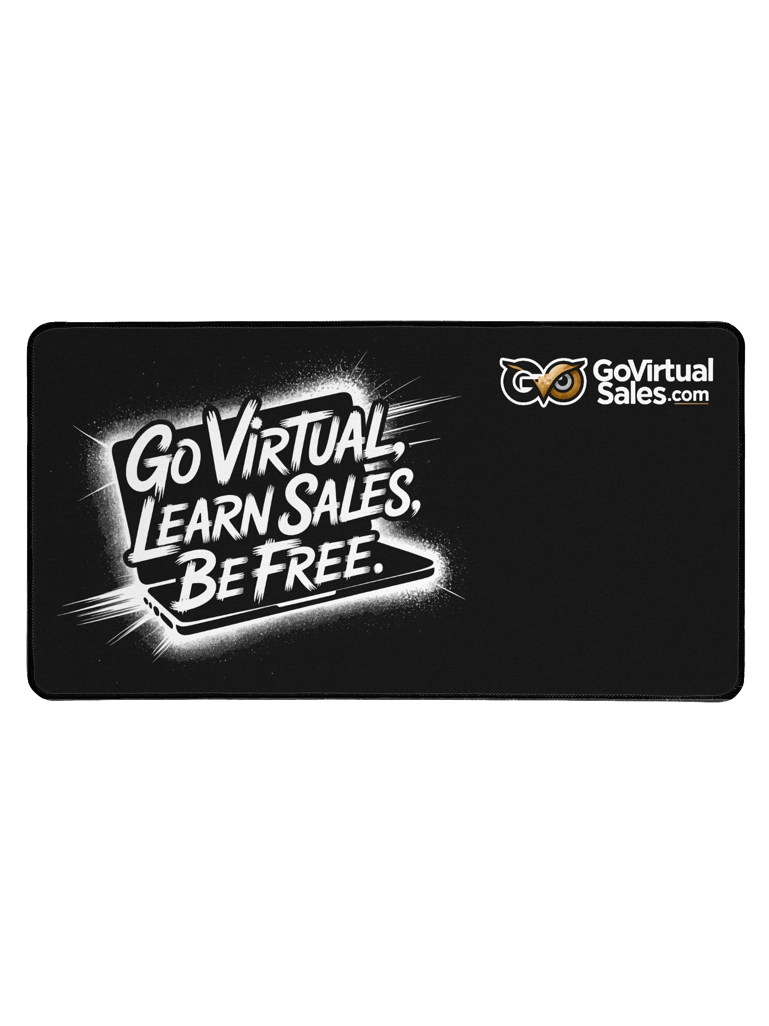 Go Virtual, Learn Sales, Be Free. Desk Pad product image (1)