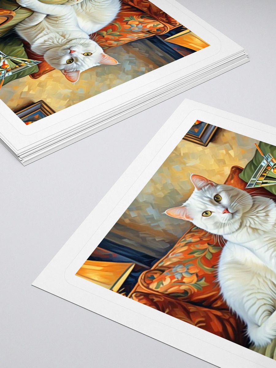 CLASSEY CAT ON COUCH NEXT TO MARTINI product image (15)