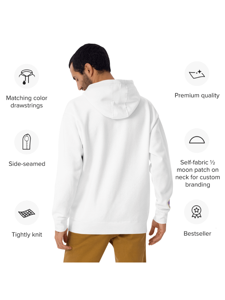 KSA Embroidered Hoodie (White) product image (9)