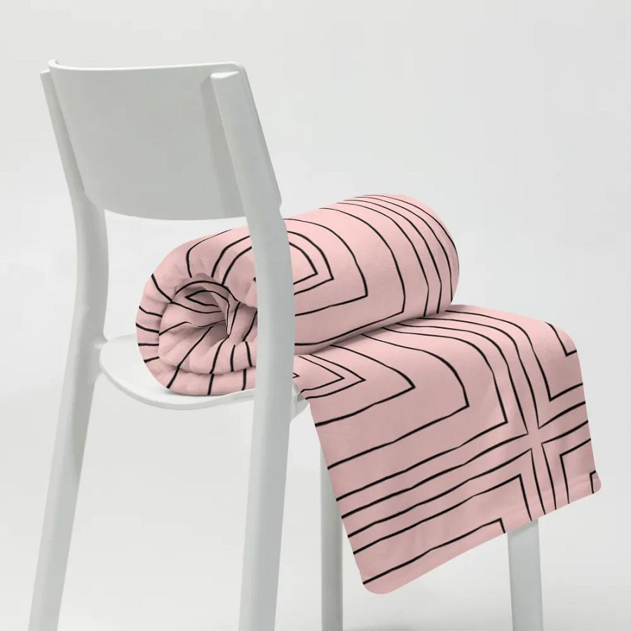 Monochrome Elegance Throw Blanket product image (10)