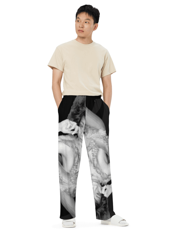Asian Octopus | All-Over Print Unisex Wide-Leg Pants product image (3)