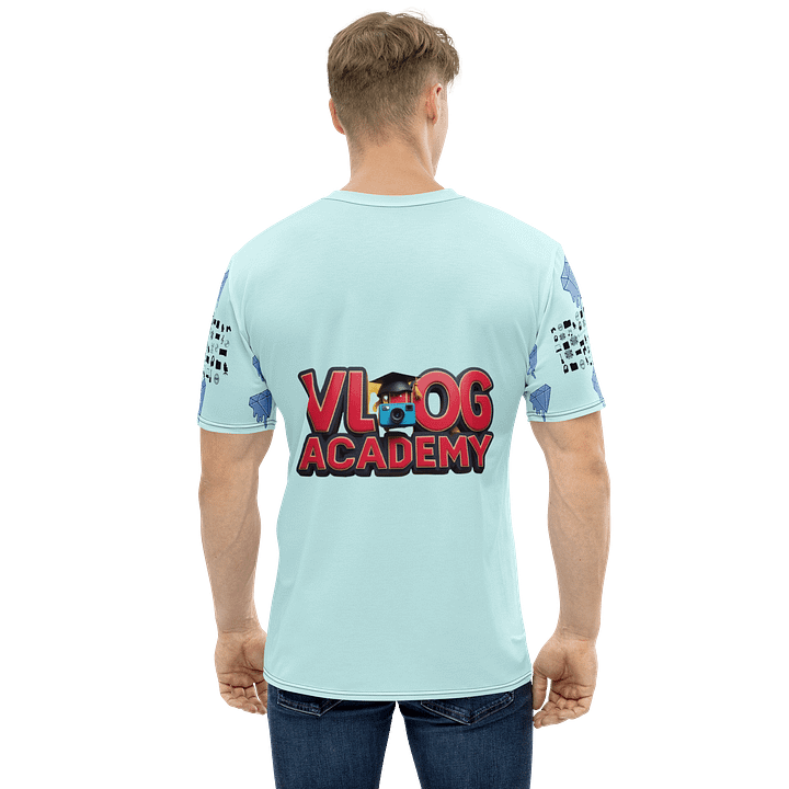 Light Blue Vlog Academy All-Over Print Crew Neck T-Shirt product image (1)