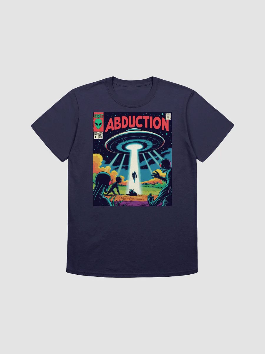 1970s Sci-Fi Comic T-Shirt – Retro Alien Abduction Art product image (20)