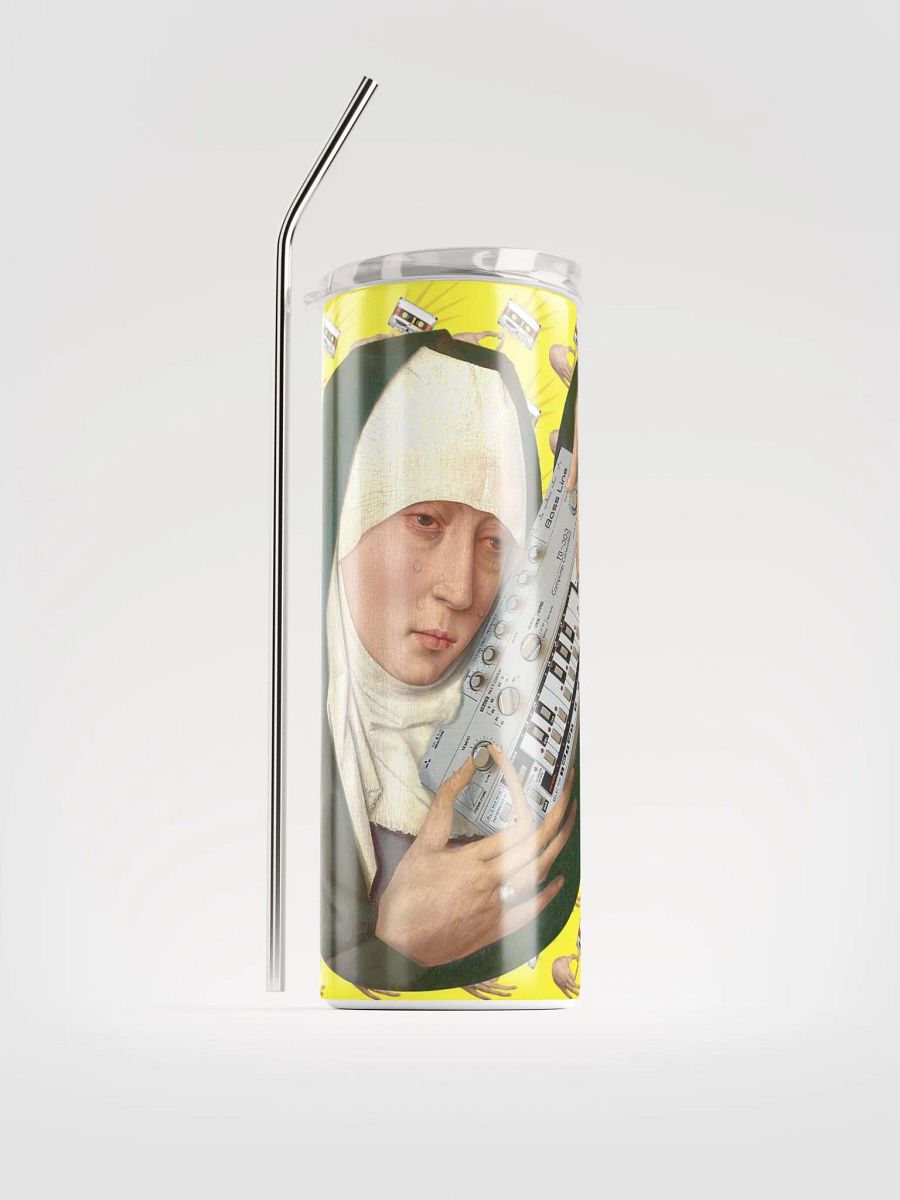 Mater Dolorosa meets Roland TB 303 by Frank Fonik, Techno EDM Stainless Steel Tumbler product image (1)
