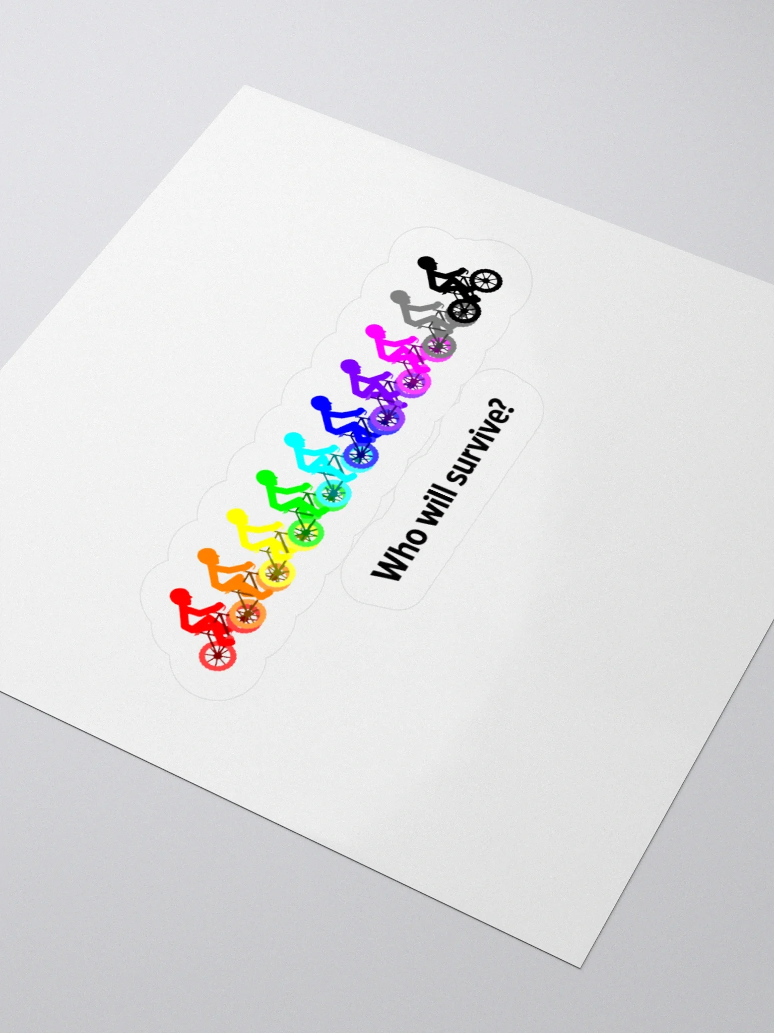 MIKAN Bicycle Sticker(Who will survive？) product image (11)