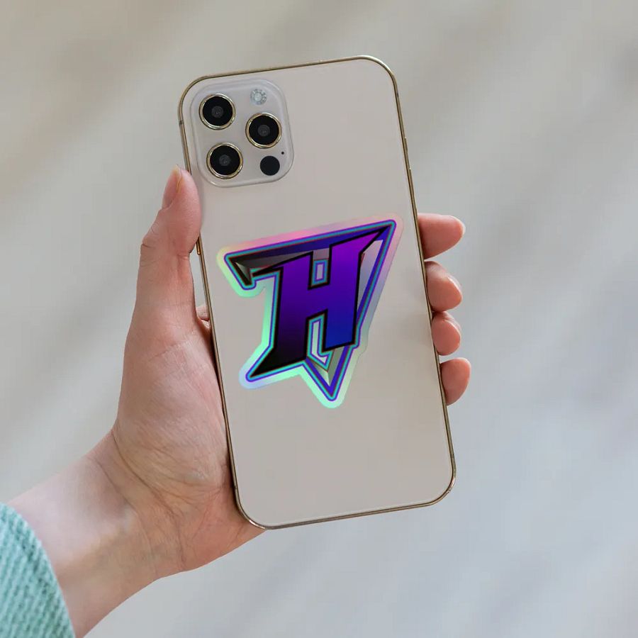 HugotheSumo Logo: Holographic Sticker Sheet product image (8)