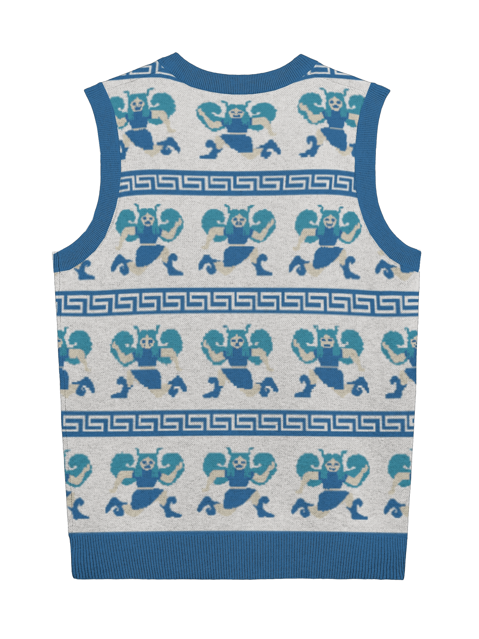 Gorgons sweater vest - china blue product image (7)