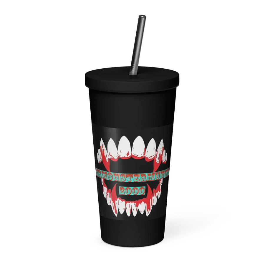 MONSTER MUNCH TUMBLER WITH STRAW product image (1)