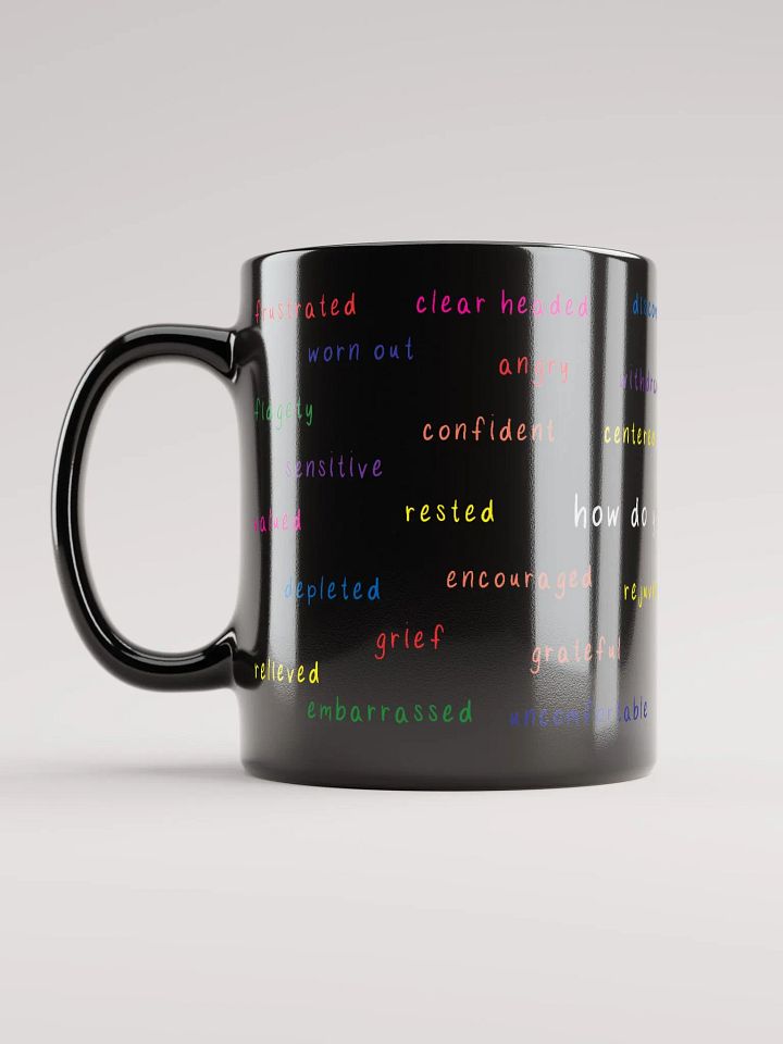 Feeling Words Mug in Black product image (1)