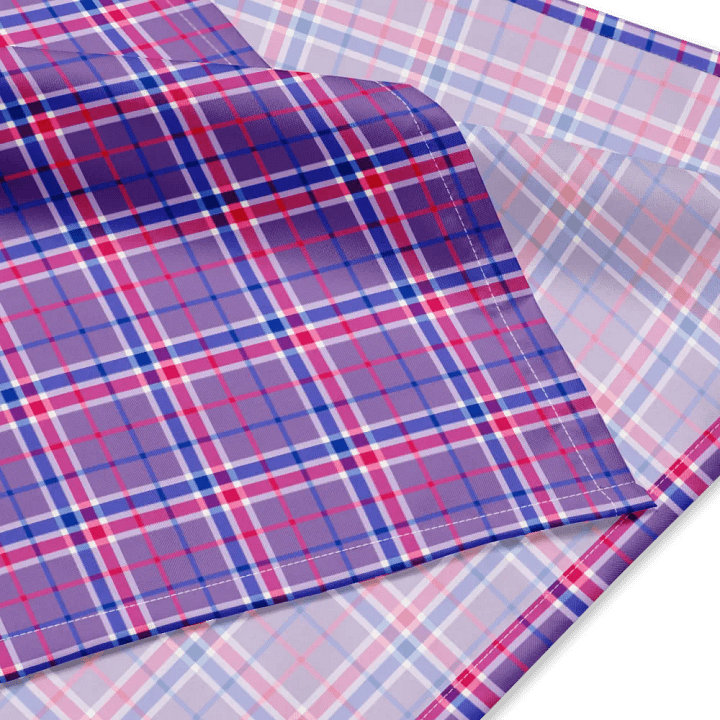 Lavender Plaid Bandana product image (2)