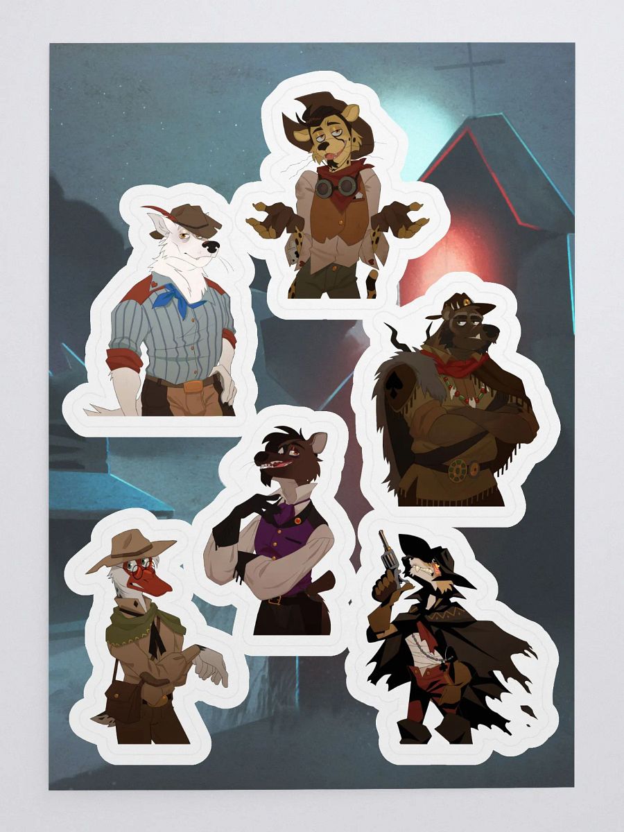 Deadlaws Main Cast Sticker Sheet product image (3)