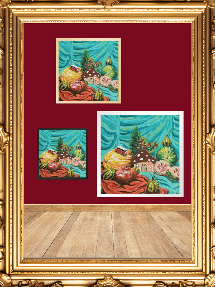Whimsical Hedgehog Mushroom Sanctuary Framed Print product image (2)