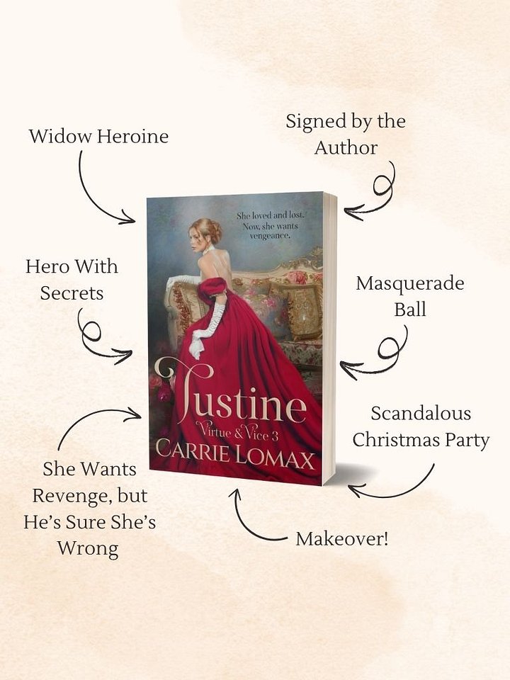 Justine: A Steamy Victorian Masquerade Romance (Virtue & Vice, #3) Signed Paperback product image (2)