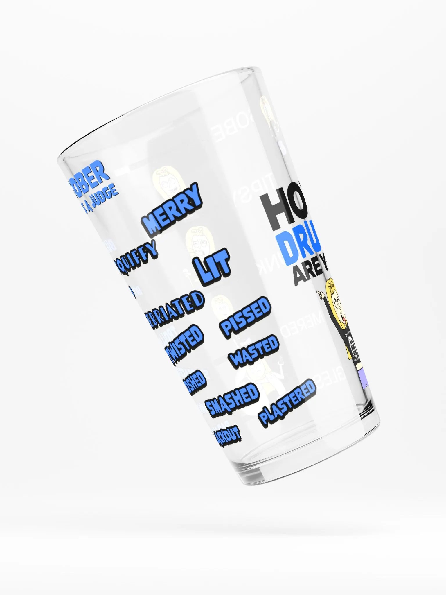Drinking Vocabulary Pint Glass - Blue product image (4)