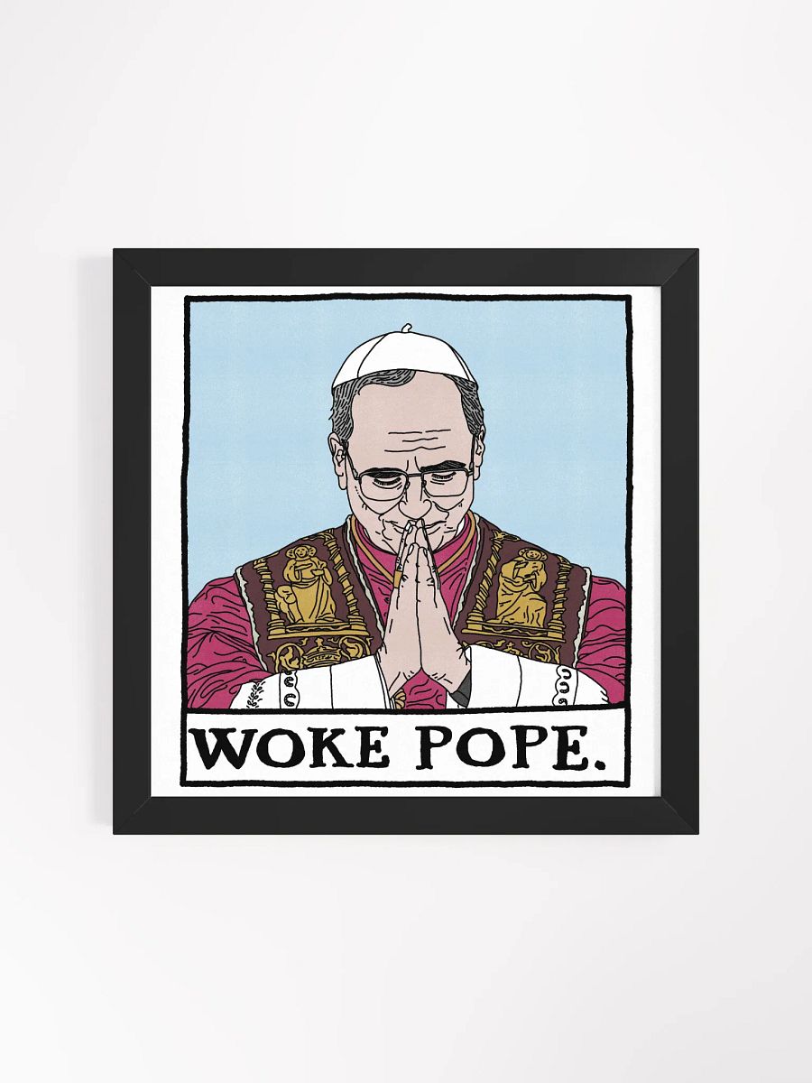 Woke Pope Framed Print product image (1)