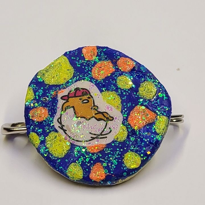 Gudetama Bottle Cap Pin product image (2)