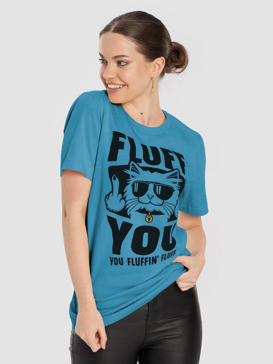 Rebellious Cat T-Shirt – 'Fluffy But Fierce' Attitude Tee product image (8)