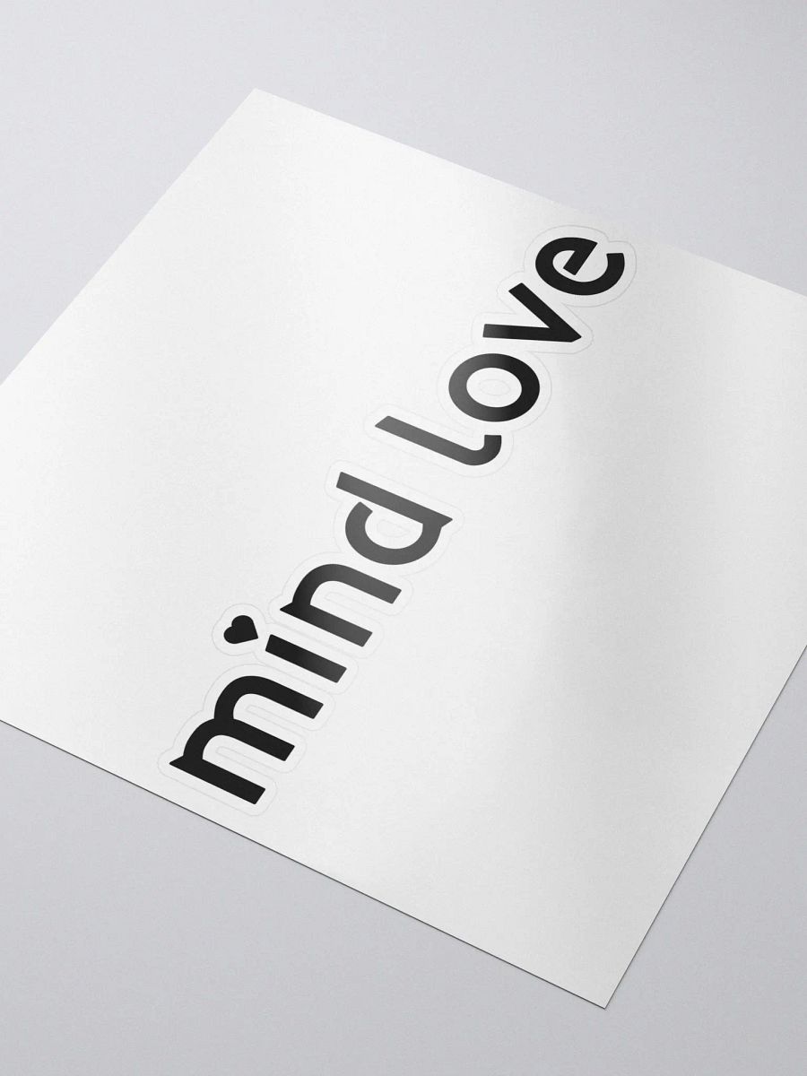 Mind Love Kiss Cut Sticker product image (3)