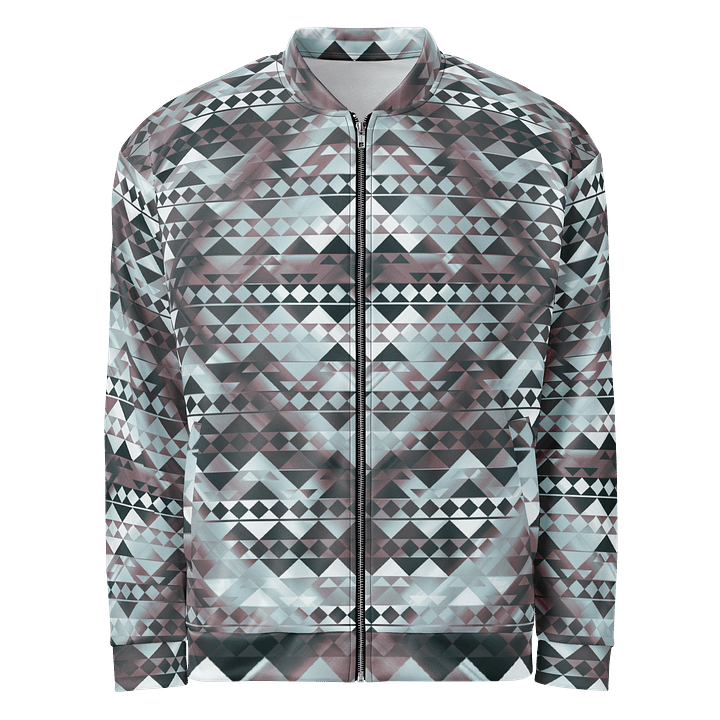 Blue Brown Tribal Bomber Jacket product image (1)