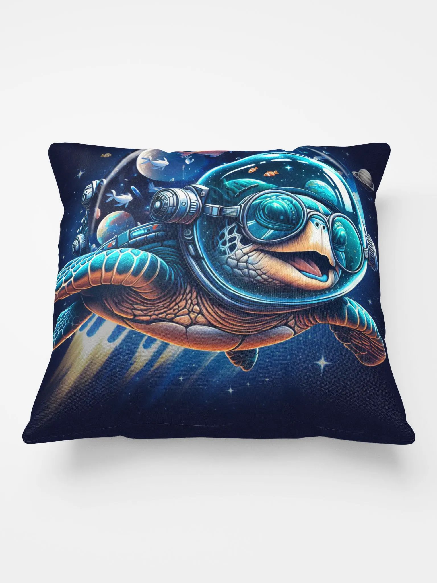 RamJet's Groovy Space Turtle Pillow product image (3)