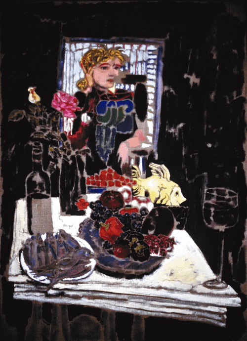 Still Life on White Table (aka Helga) (1987) print product image (1)