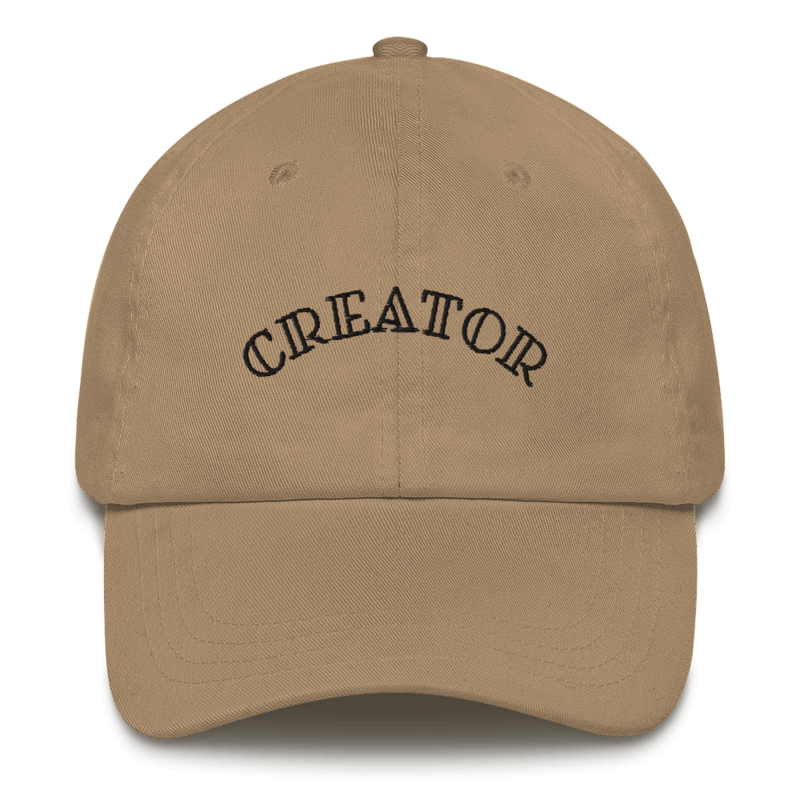 The Khaki & Black - Embroidered Hat product image (1)